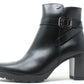 Cross Buckle Ankle Boot