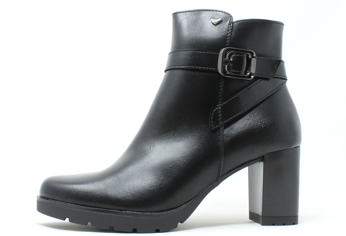 Cross Buckle Ankle Boot