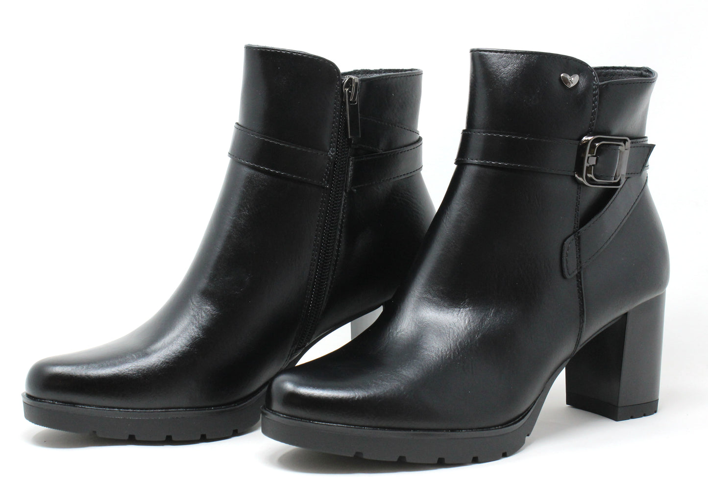 Cross Buckle Ankle Boot
