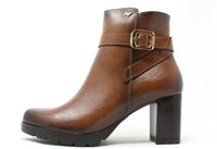 Cross Buckle Ankle Boot