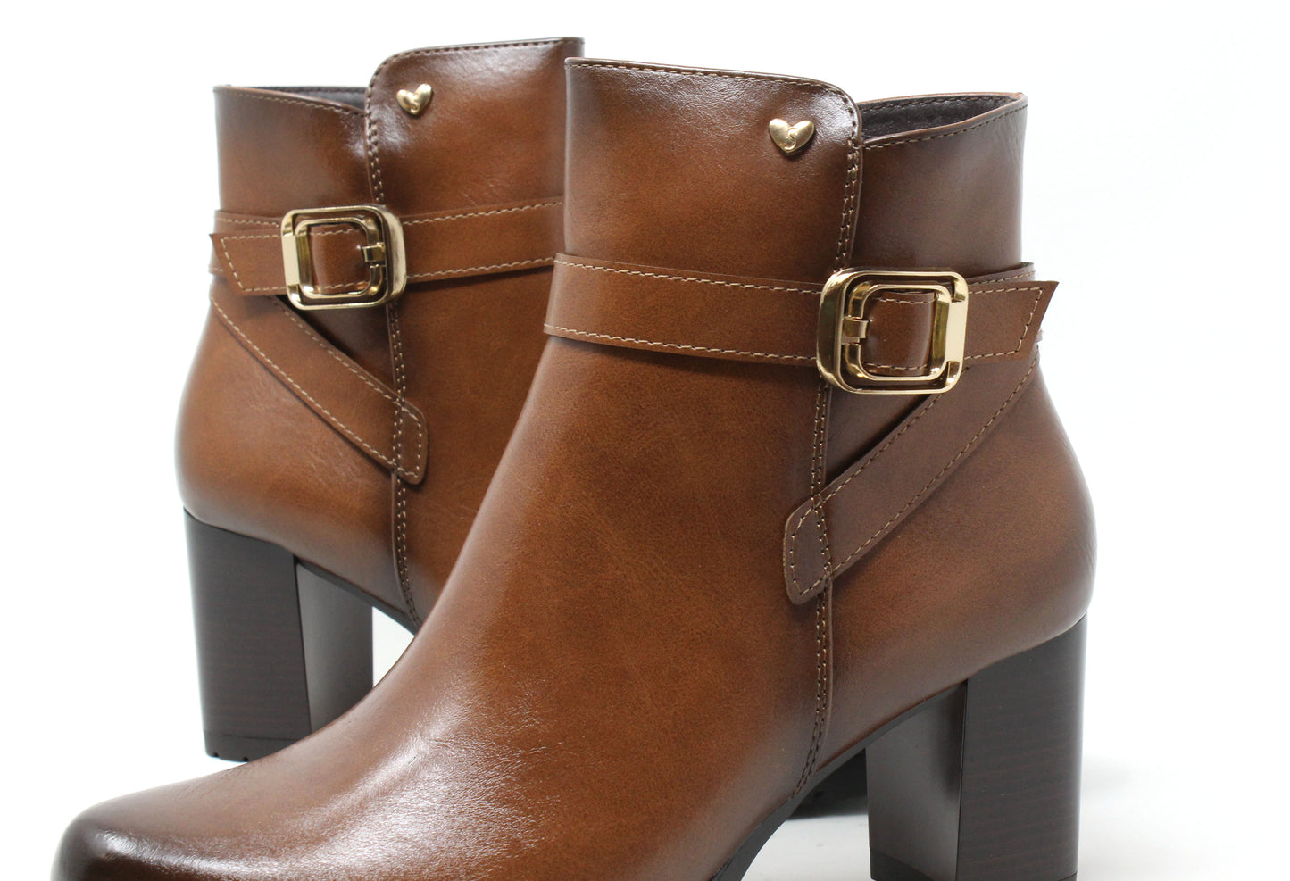 Cross Buckle Ankle Boot