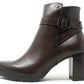 Cross Buckle Ankle Boot
