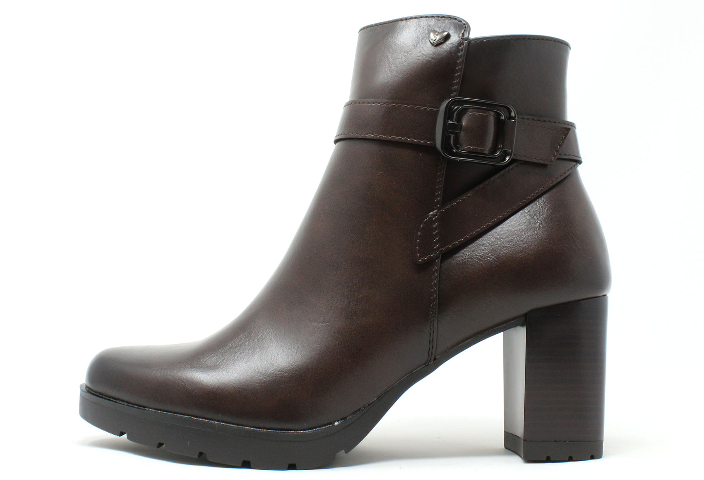 Cross Buckle Ankle Boot