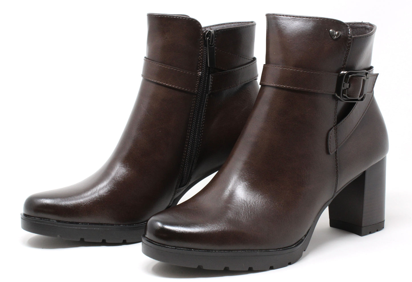 Cross Buckle Ankle Boot