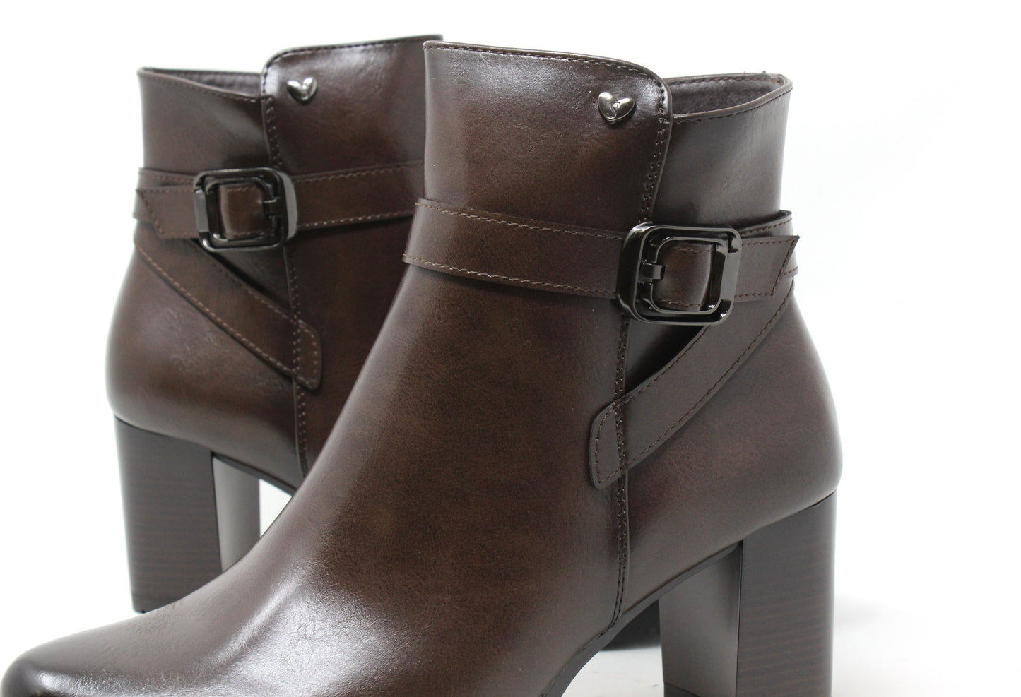 Cross Buckle Ankle Boot