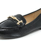 Faux Snake Effect Loafer