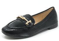 Faux Snake Effect Loafer