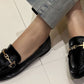 Faux Snake Effect Loafer