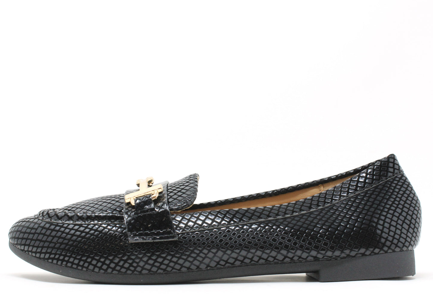 Faux Snake Effect Loafer