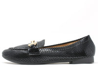 Faux Snake Effect Loafer