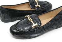 Faux Snake Effect Loafer