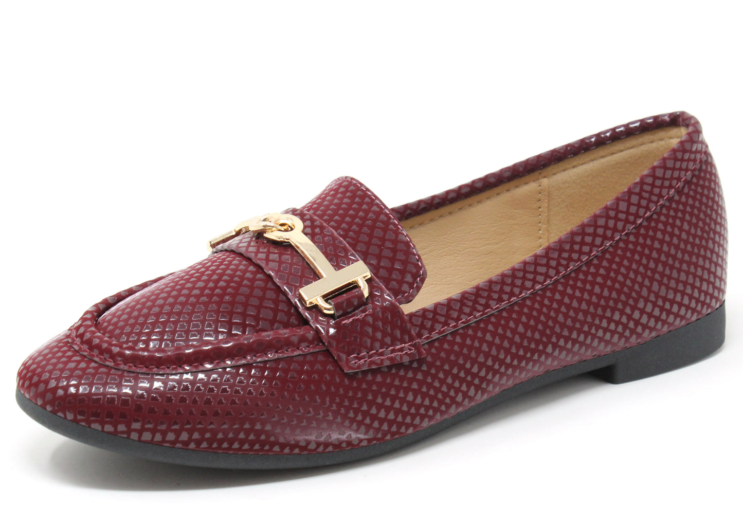 Faux Snake Effect Loafer
