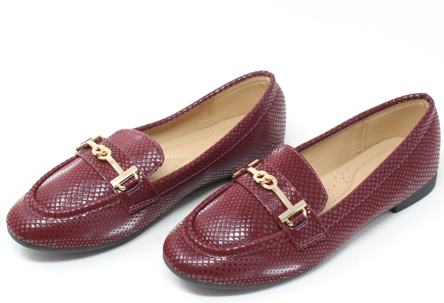 Faux Snake Effect Loafer