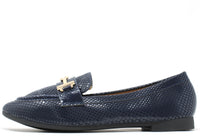 Faux Snake Effect Loafer
