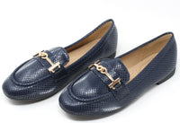 Faux Snake Effect Loafer