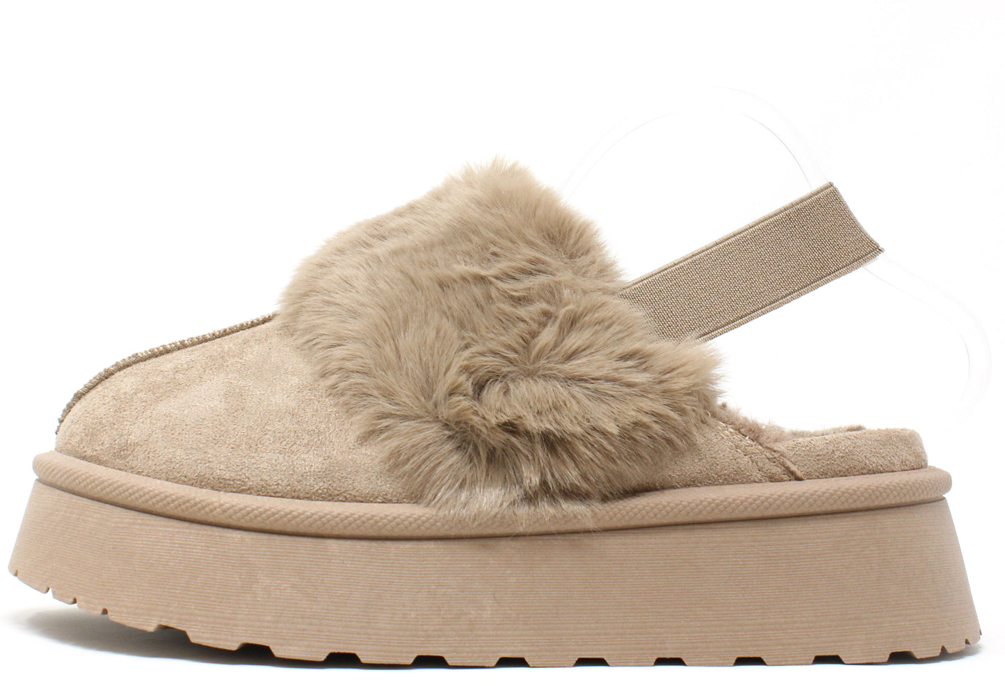 Flatform Faux Fur Trim Boots