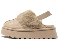 Flatform Faux Fur Trim Boots