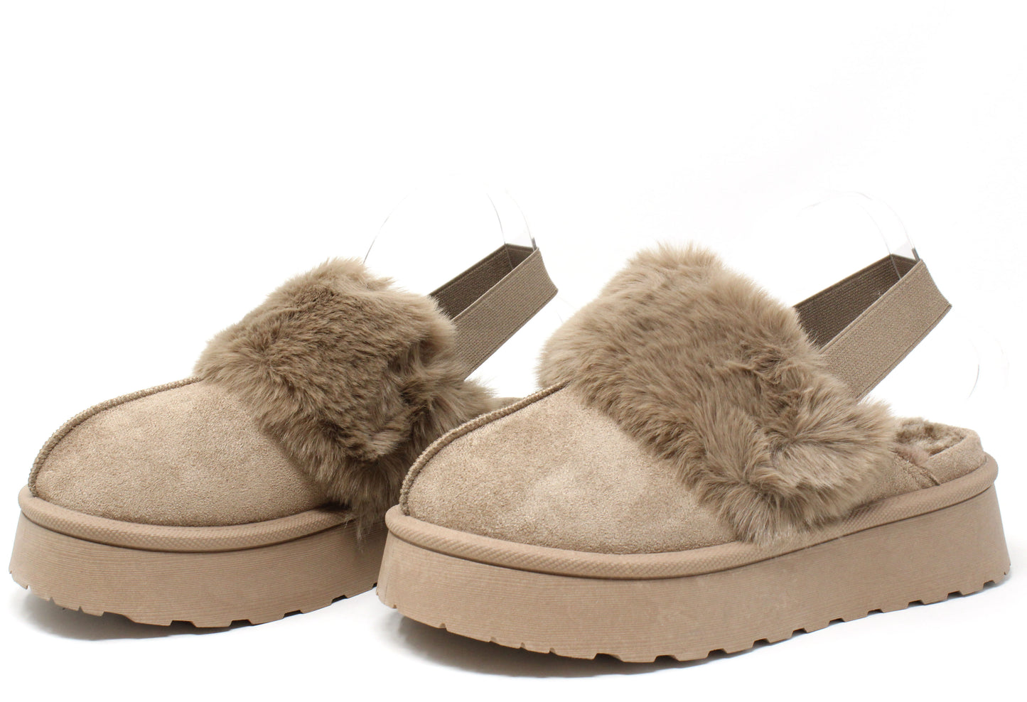 Flatform Faux Fur Trim Boots