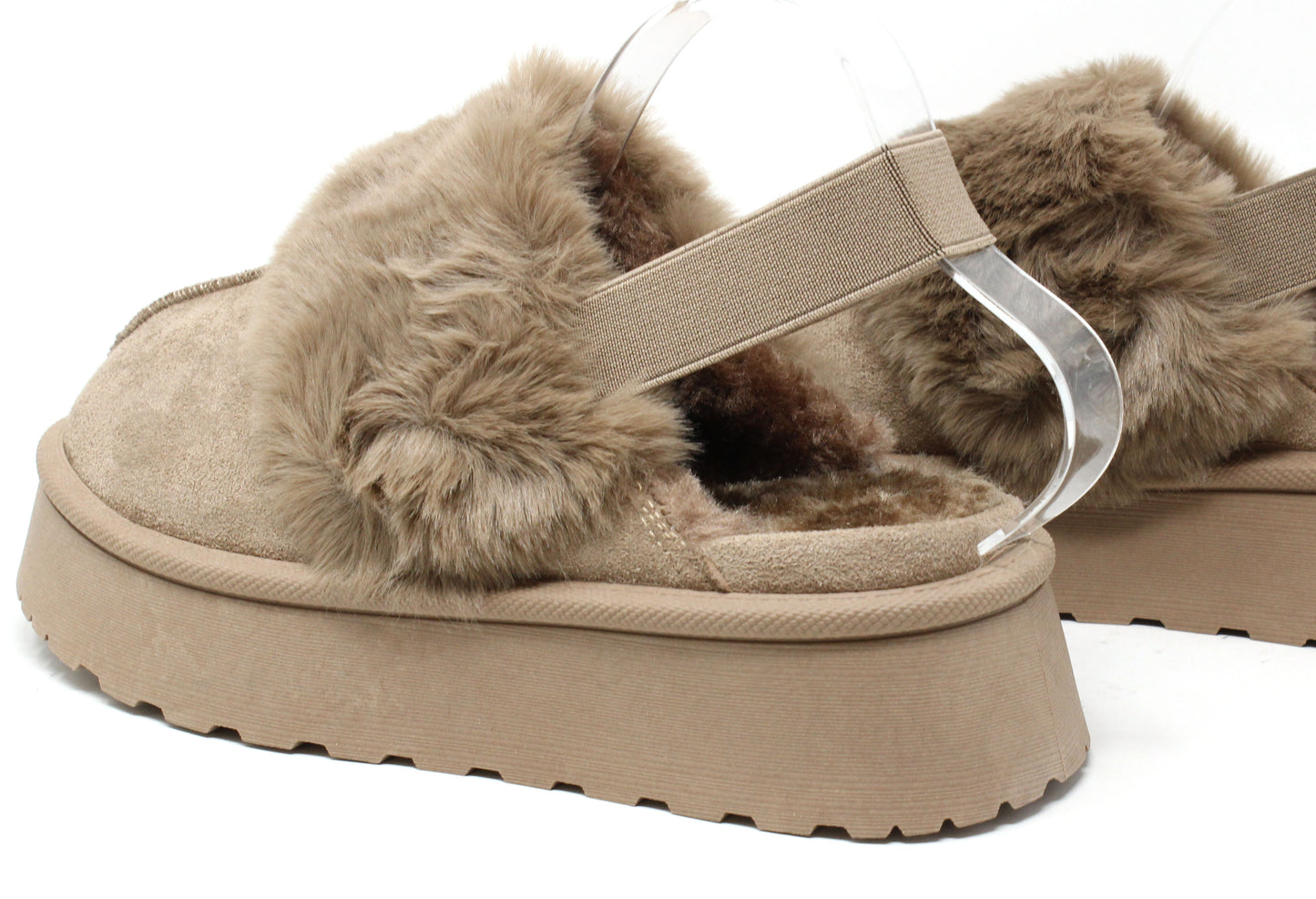 Flatform Faux Fur Trim Boots