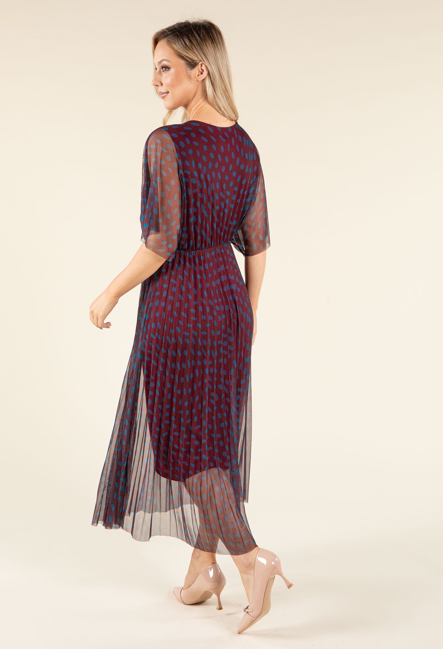 Polka Dot Mesh Dress