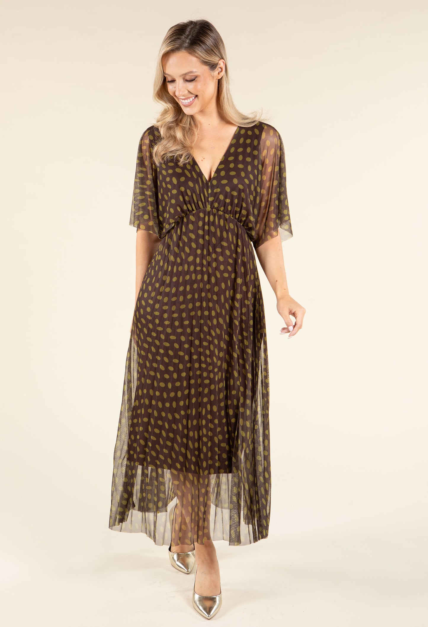 Polka Dot Mesh Dress