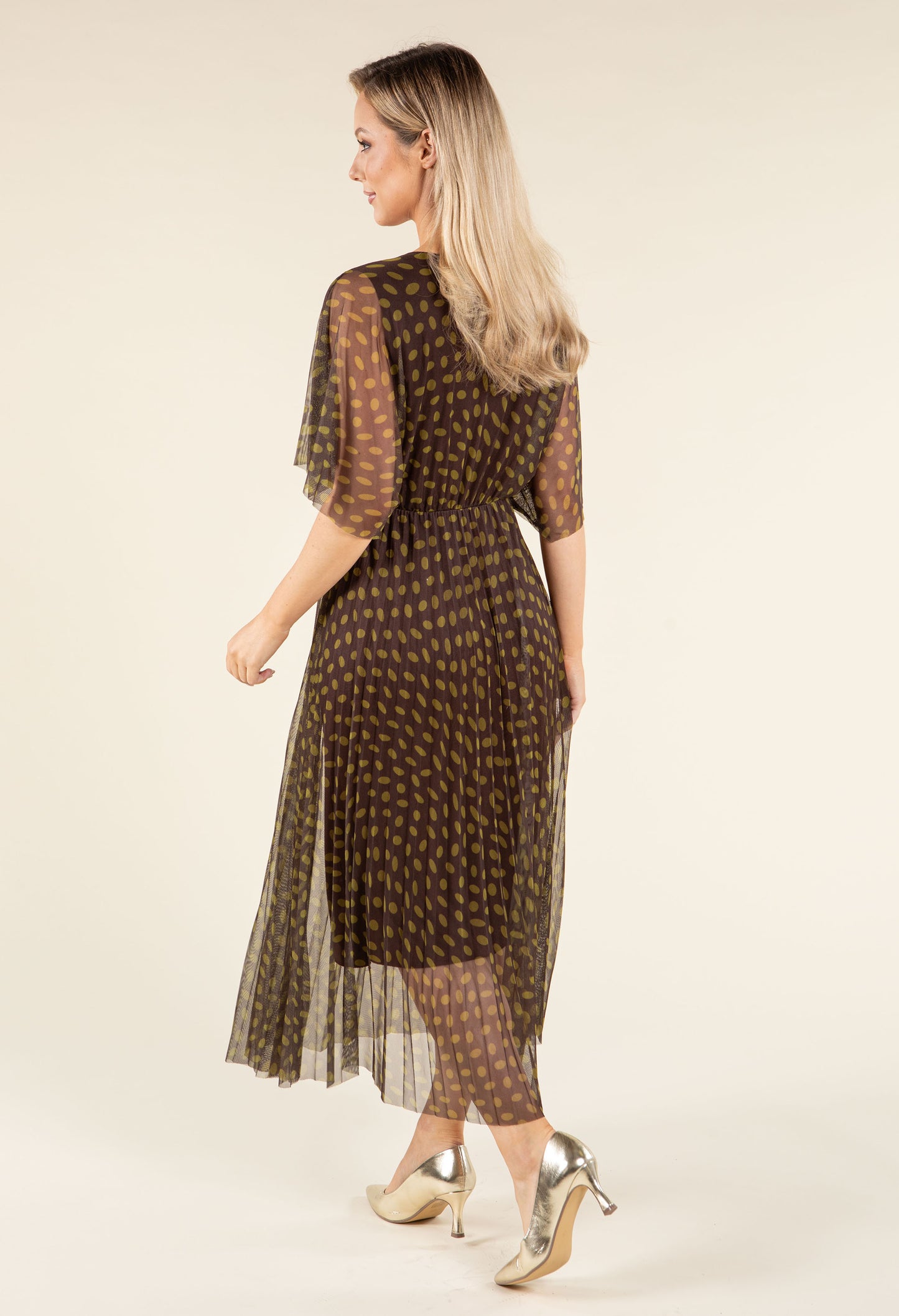 Polka Dot Mesh Dress
