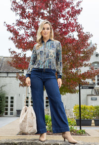 Patchwork Design Bomber Jacket