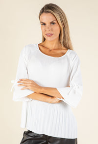 Plisse Pleated Blouse