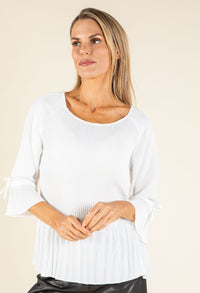 Plisse Pleated Blouse