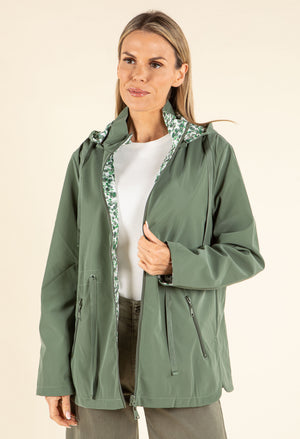 Reversible Floral Rain Coat