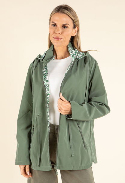 Reversible Floral Rain Coat