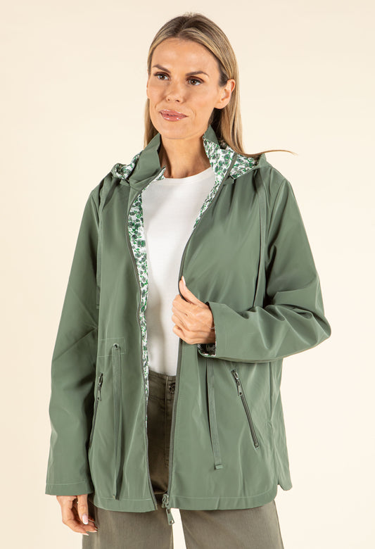 Reversible Floral Rain Coat