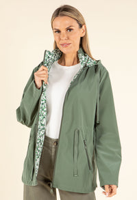 Reversible Floral Rain Coat