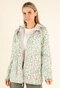 Reversible Floral Rain Coat