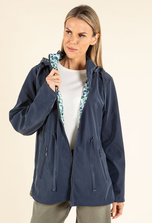 Reversible Floral Rain Coat