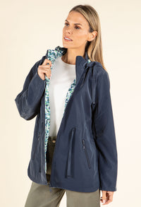 Reversible Floral Rain Coat