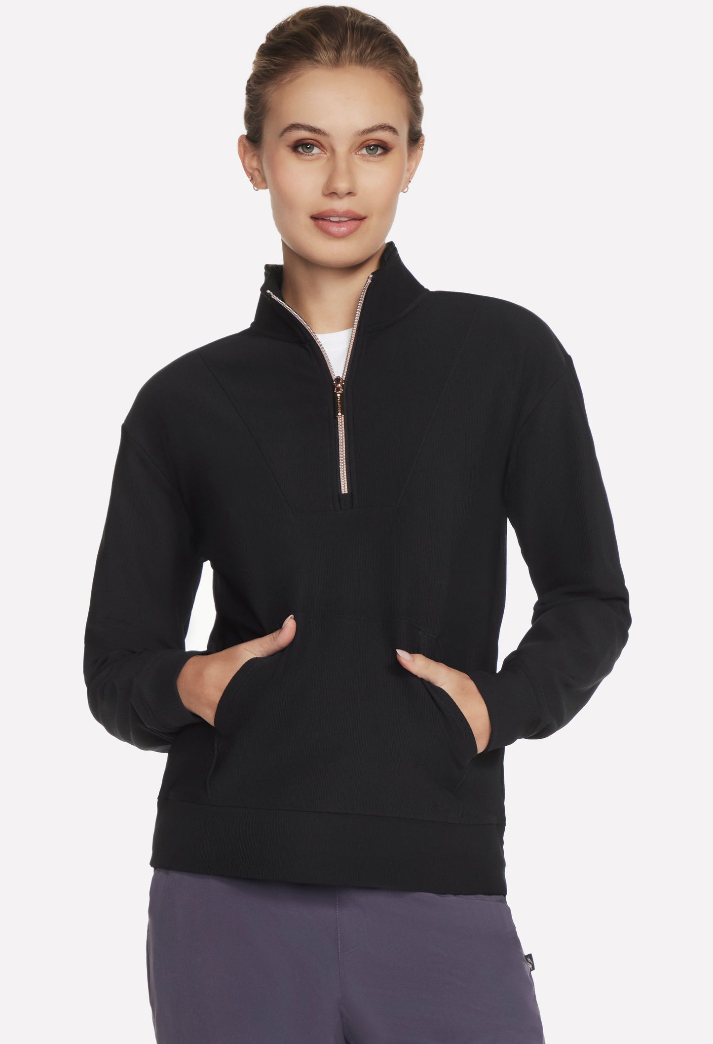GO LUXE Rib 1/4 Zip Jumper