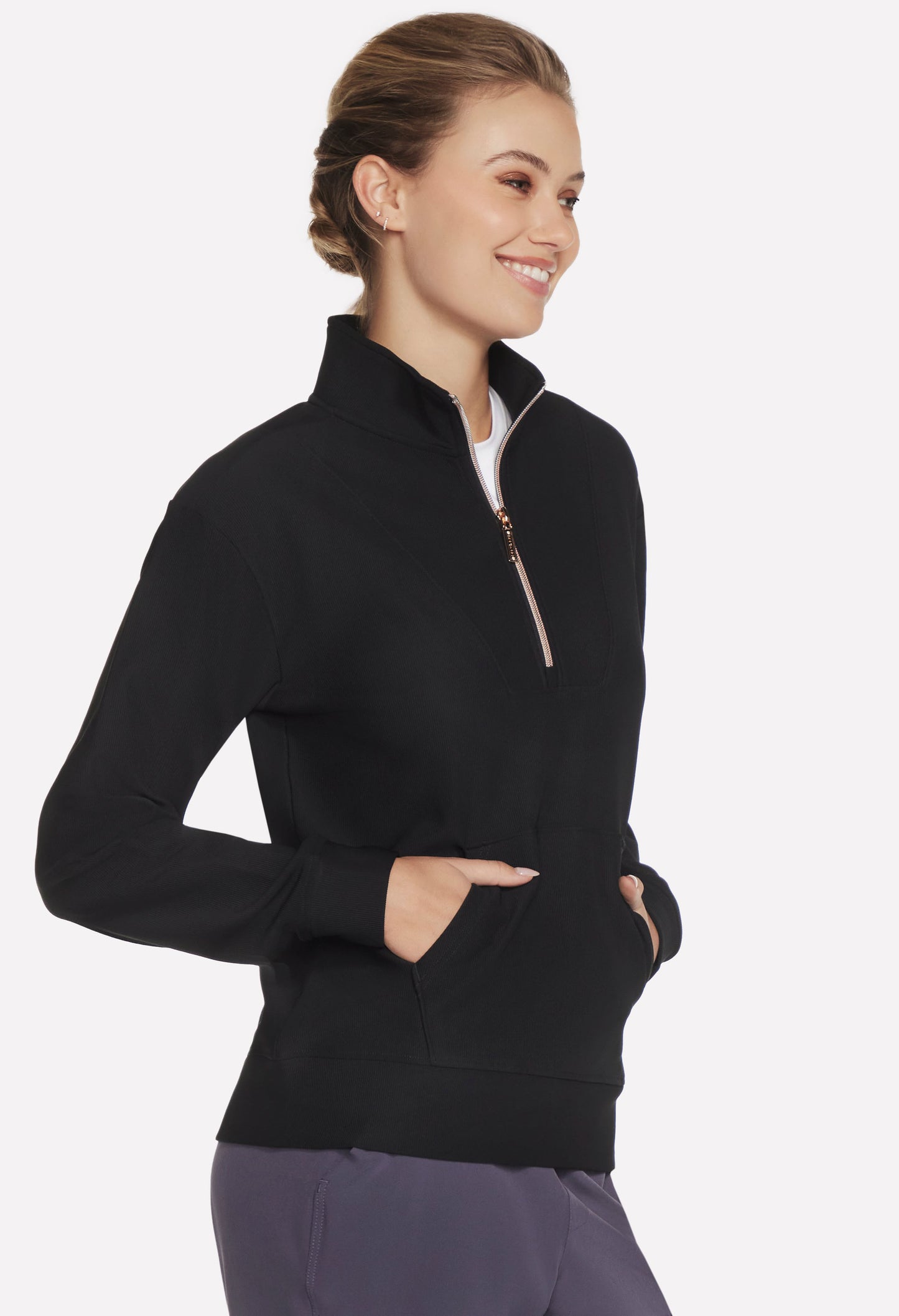 GO LUXE Rib 1/4 Zip Jumper
