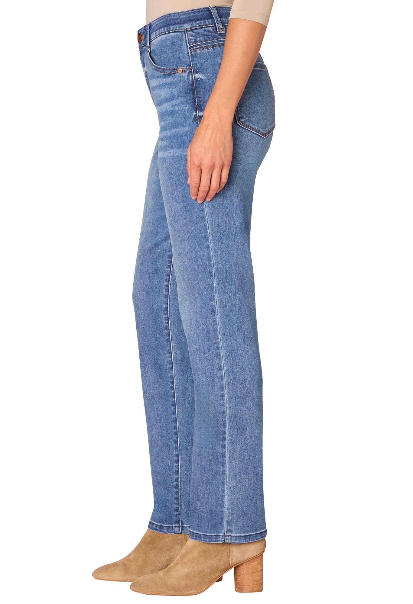 "Ab"solution High Rise Straight Leg Jeans