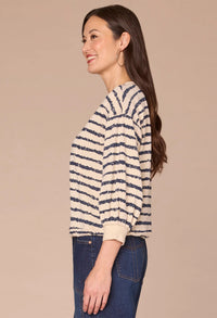 3/4 Sleeve V-Neck Knit Top