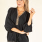 Diamante Trim Blouse