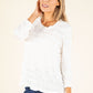 Round Neck Ruffled Top