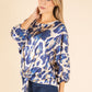 Tie Front Leopard Blouse