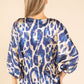 Tie Front Leopard Blouse
