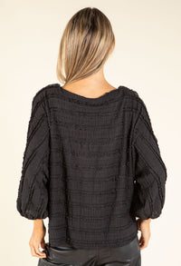 Tie Front Ruffled Blouse