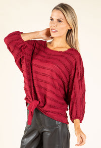 Tie Front Ruffled Blouse