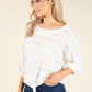 Tie Front Ruffled Blouse