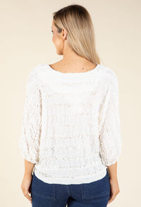 Tie Front Ruffled Blouse