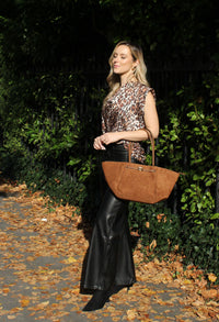 Cowl Neck Leopard Blouse