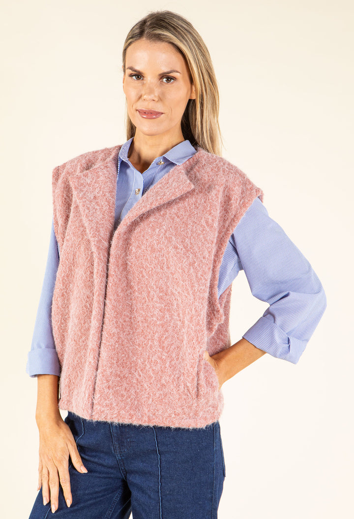 Fluffy Knit Vest